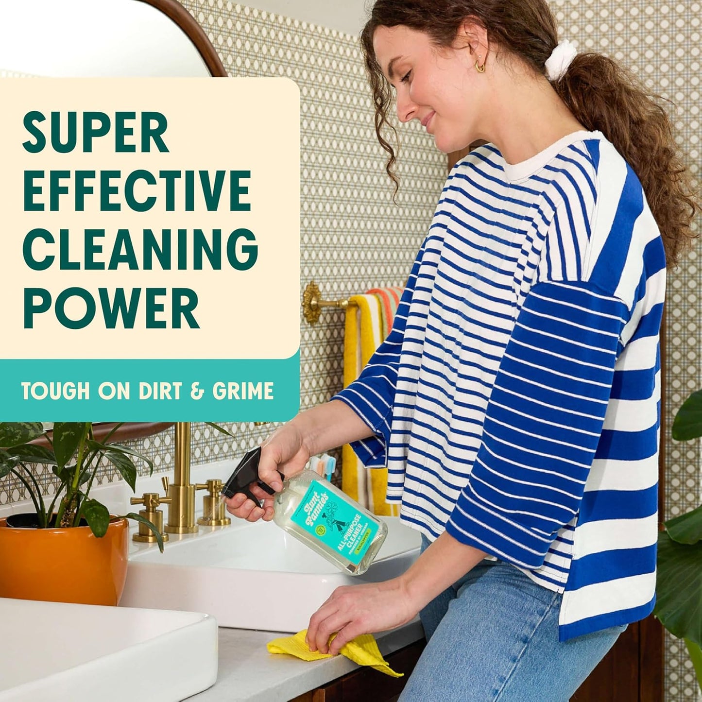 Aunt Fannie's Whole Home Cleaning Bundle: All Purpose Spray, Floor Cleaner, Glass & Window Cleaner, Multi-Surface Wipes, Carpet Refresher