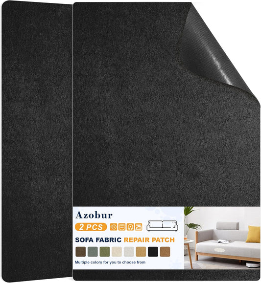 Azobur Couch Patch Repair Fabric,Microfiber Fabric, Self-Adhesive, for Sofa Repair and Upholstery