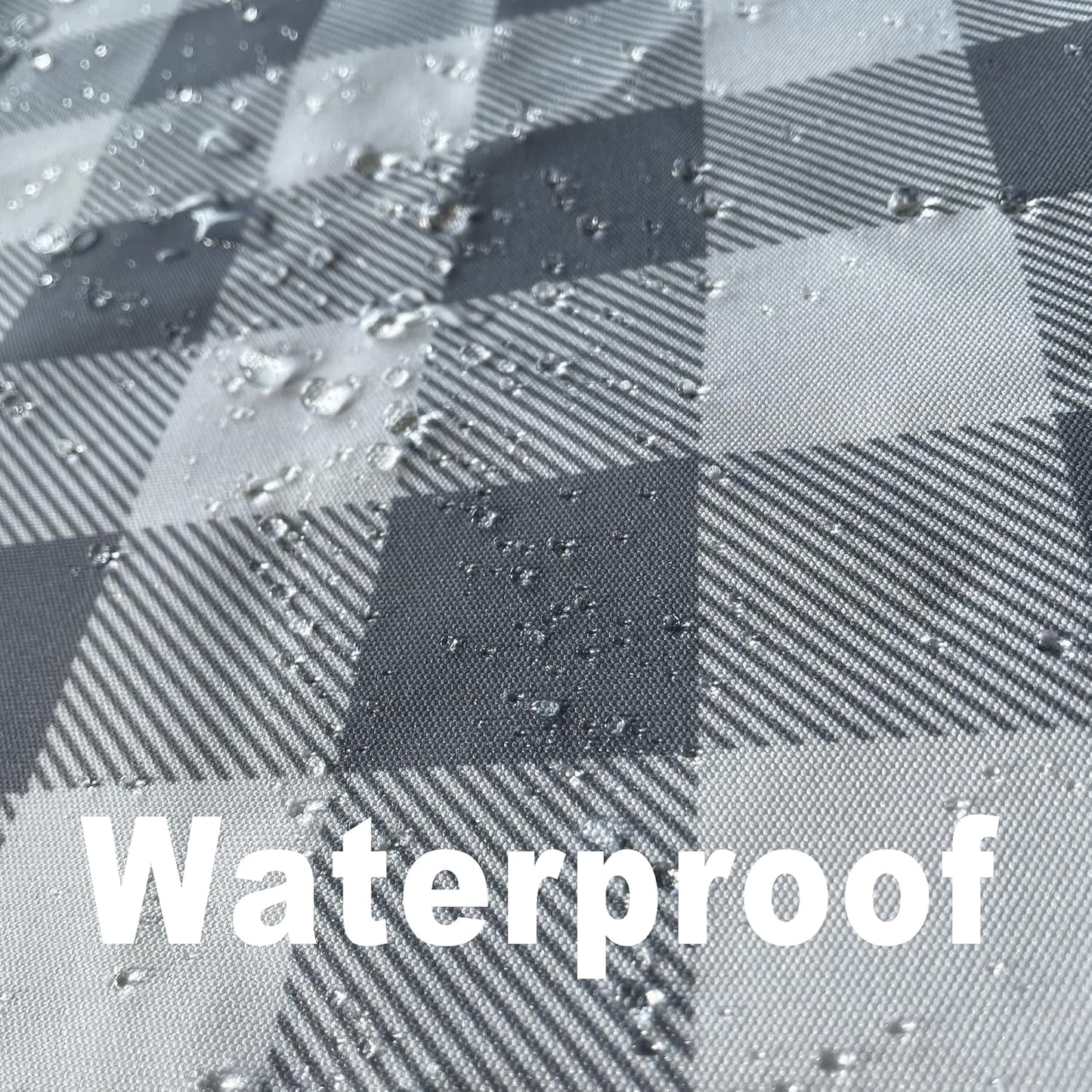 Waterproof Plaid Tablecloth Fabric - Oblong 52x70 Inch Classic Buffalo Tartan Table Cloth for Indoor/Outdoor Use - Washable Tabletop Cover for Dinner, BBQs, and Parties