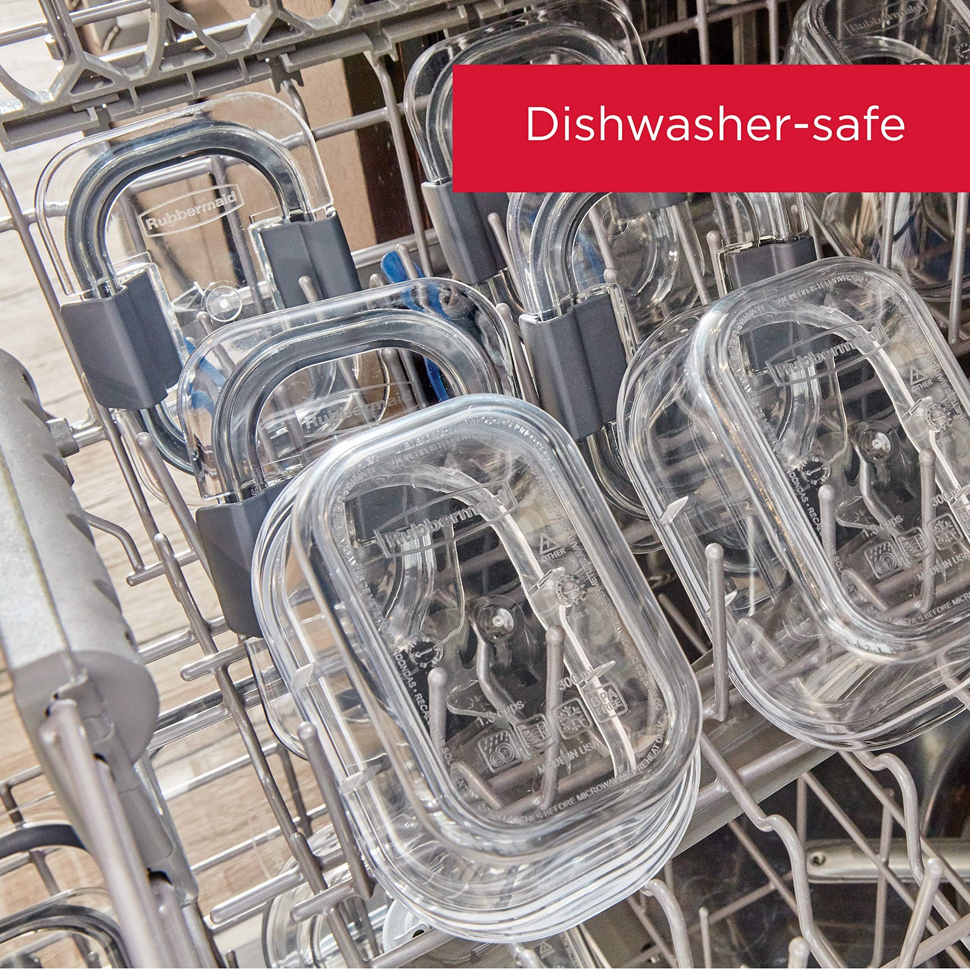 Rubbermaid Brilliance Food Storage Containers, 14 Piece Plastic Containers with Lids, BPA-Free