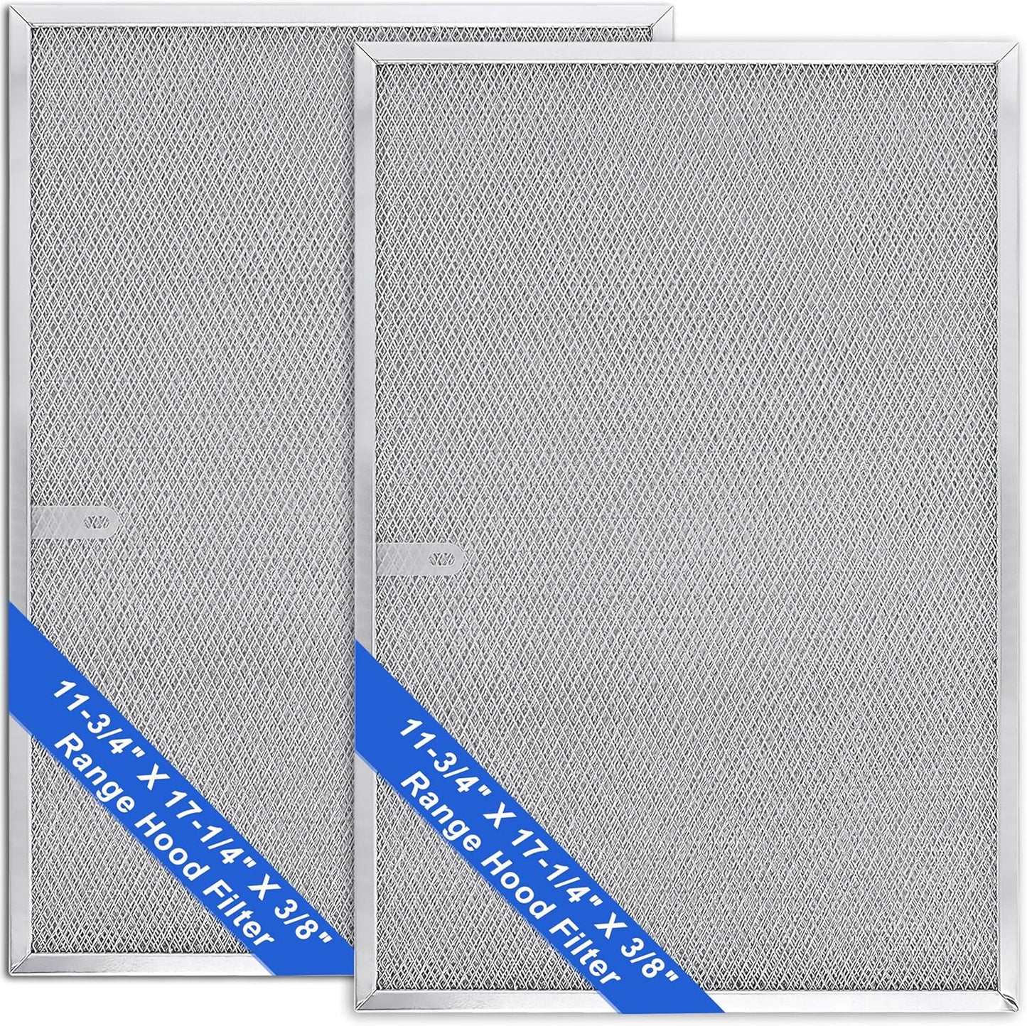 Wadoy BPS1FA36 Range Hood Filter 11-3/4" X 17-1/4" X 3/8", 2 Pack Aluminum Mesh Grease Range Hood Filter with Blue Protective Film (?�‚?�š?�§ ?�›?�ž ?�­?�¨?�«?�§ ?�¨?�Ÿ?�Ÿ) Compatible with Broan Nutone 99010300E