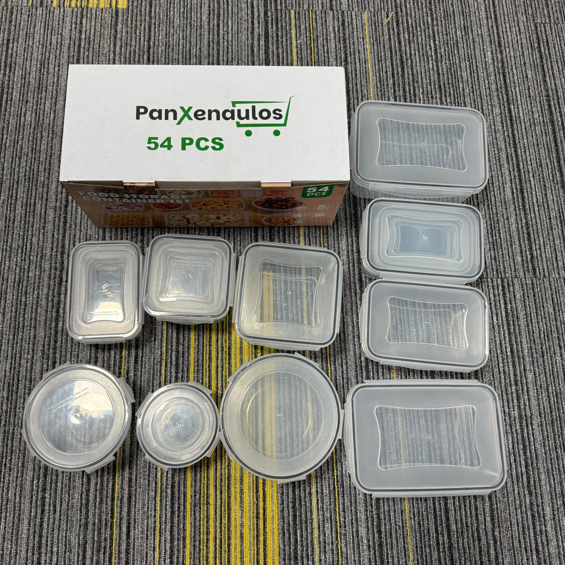 54 Pcs Food Storage Containers with Lids Airtight, (27 Containers &27 Lids) Reusable BPA-Free