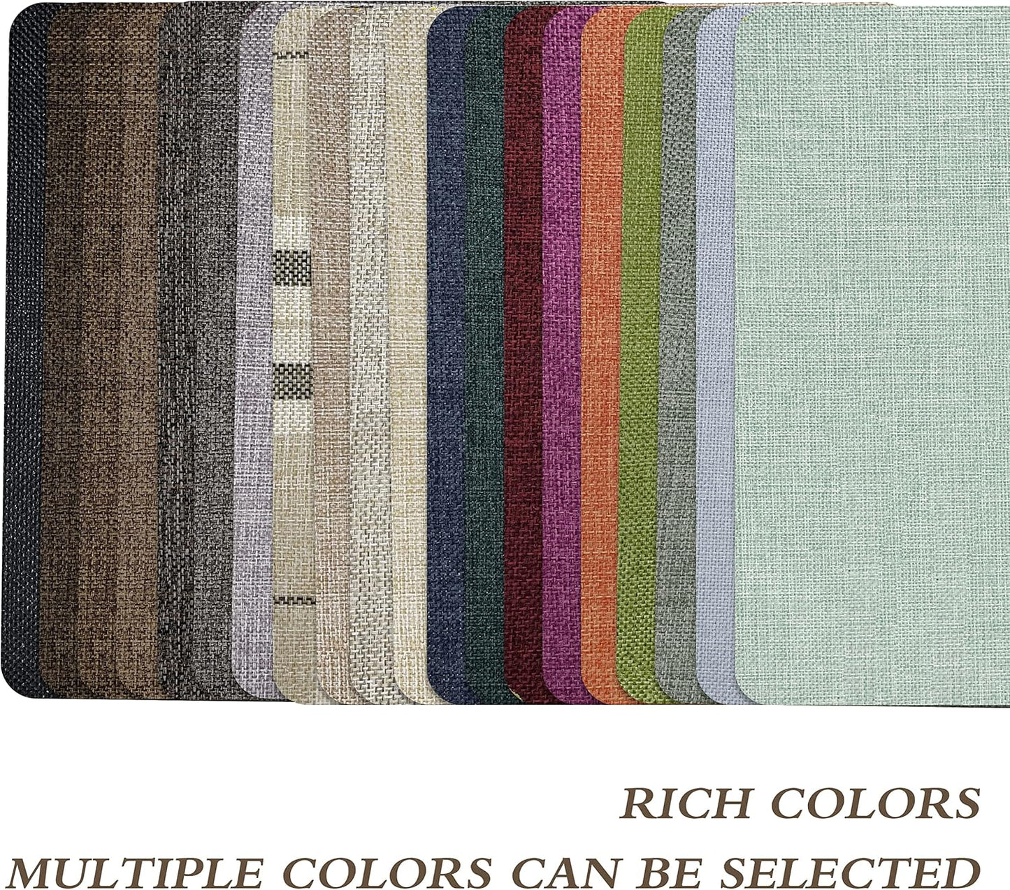 Coarse Linen Repair Patches, Self-Adhesive Linen Fabric Patches, 8X11 inch Extra Size, Multi Color, Can be Used for Linen Sofa Repair and Linen Clothes Repair(8" x 11",Cocoa Color)