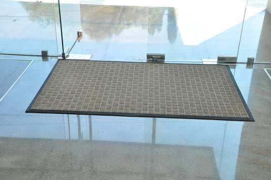 Kempf Water Retainer Entrance Mat, Indoor Outdoor Rubber Rug, Moisture Trapping, Absorbent Mat, 2
