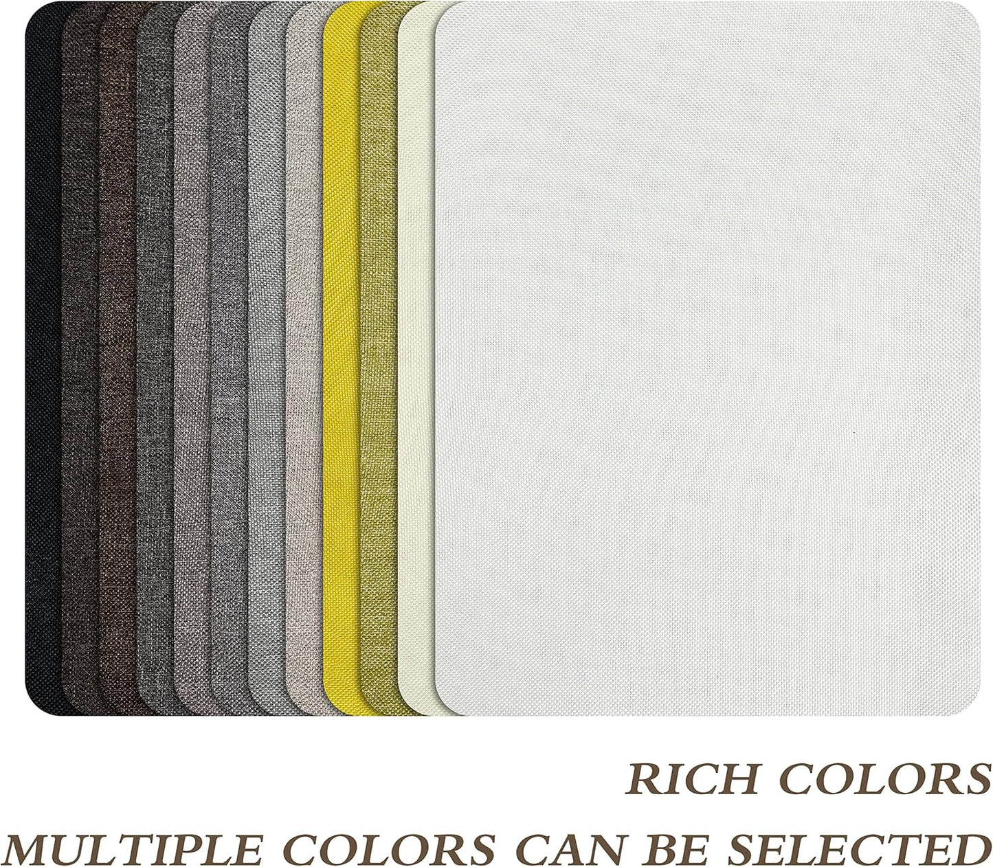 Fine Linen Repair Patches, Self-Adhesive Linen Fabric Patches, 8X11 inch Extra Size, Multi Color, Can be Used for Linen Sofa Repair and Linen Clothes Repair(8" x 11",Cream-Gray)